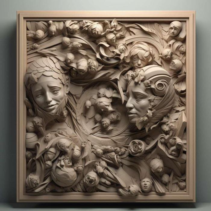 نموذج ثلاثي الأبعاد لآلة CNC 3D Art 